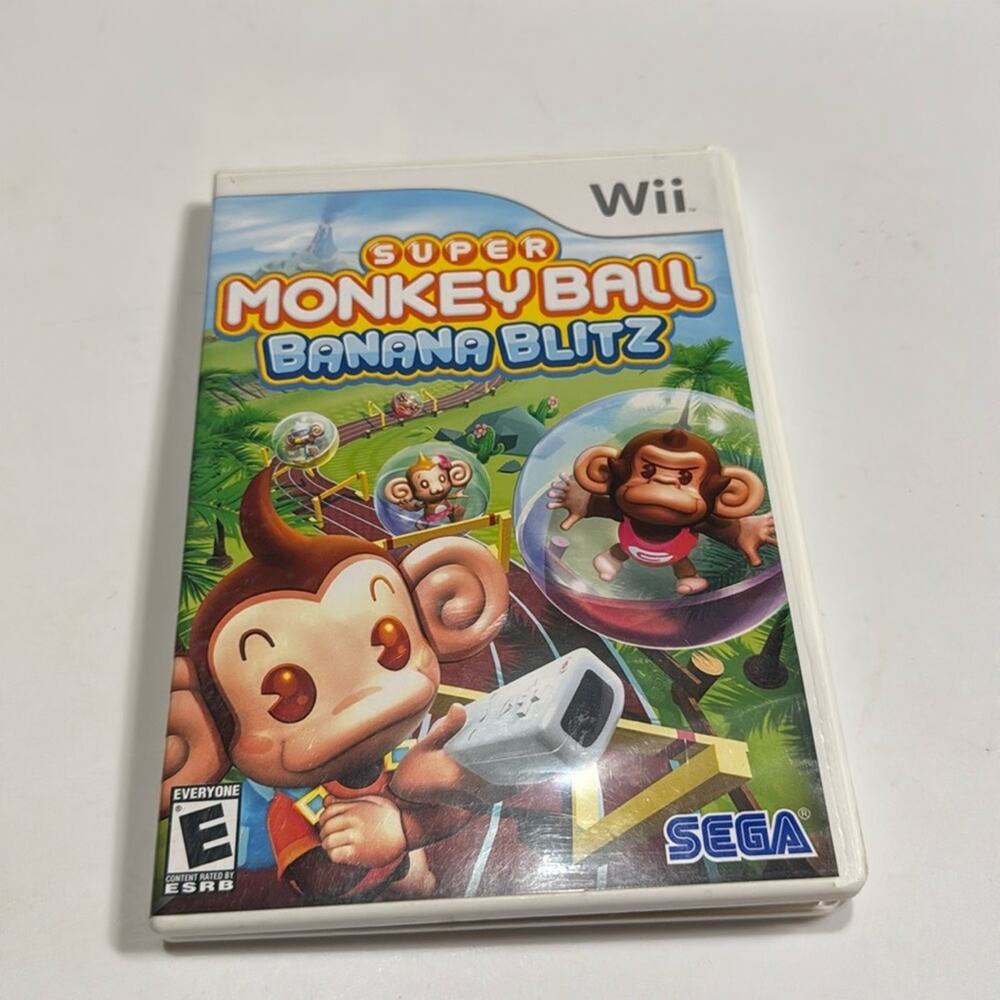 Nintendo Wii Super Monkey Ball Banana Blitz Game USED